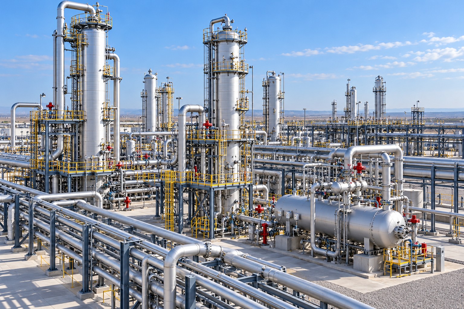 Conceptual gas processing facility, static alternative to the interactive model